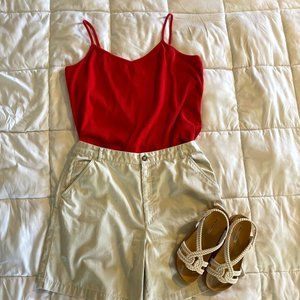 💚 Ashley Stewart Ribbed Spaghetti Strap Tank Plus